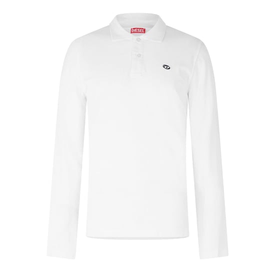 Men's Diesel T Smith Ls do in Bright White - Image 1