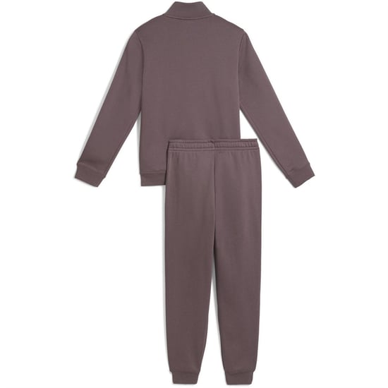 Boys Puma Kids Tape Full Zip Fleece Tracksuit in Raisin - Image 2