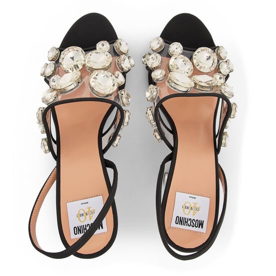 Women's Moschino Heeled Sandals in Transparent - Image 4