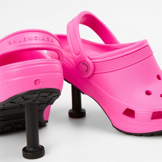 Women's Balenciaga Adjustable Ankle Strap Heeled Sandals in Electric Pink - Image 3