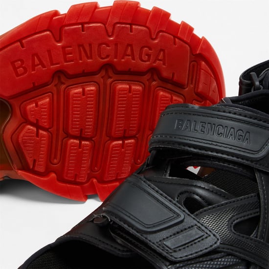 Men's Balenciaga Track Sandals in Black/Red - Image 4