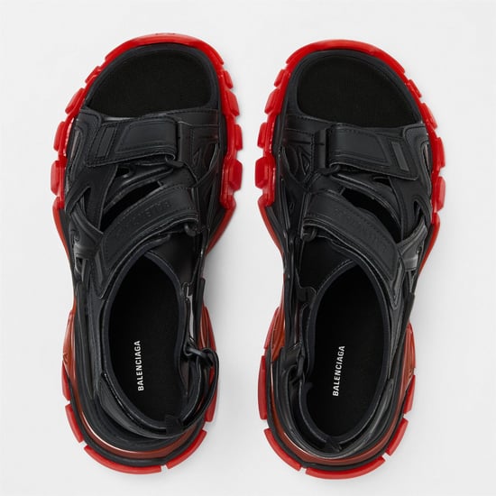 Men's Balenciaga Track Sandals in Black/Red - Image 5