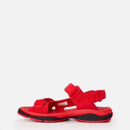 Men's Balenciaga Flat Sandals in Red/Black - Image 2