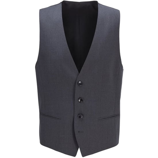 Men's Boss Waistcoat in Dark Grey - Image 1