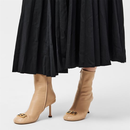 Women's Balenciaga Contemporary Heeled Ankle Boots in Seashell Be - Image 3