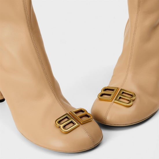 Women's Balenciaga Contemporary Heeled Ankle Boots in Seashell Be - Image 4