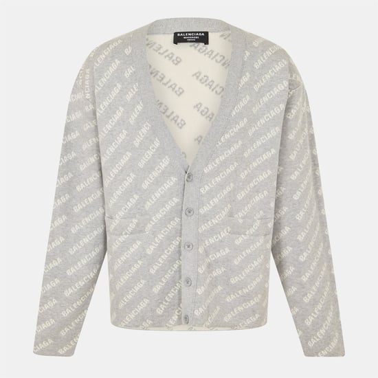 Men's Balenciaga Cardigan in Grey/White - Image 1