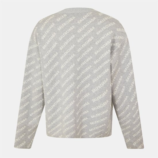 Men's Balenciaga Cardigan in Grey/White - Image 2