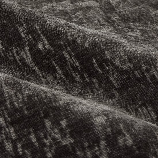 Paoletti Aurelio Chenille Fully Lined Eyelet Curtain Pair, Charcoal - Image 5