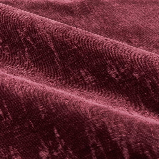 Paoletti Aurelio Chenille Fully Lined Eyelet Curtain Pair, Burgundy - Image 5