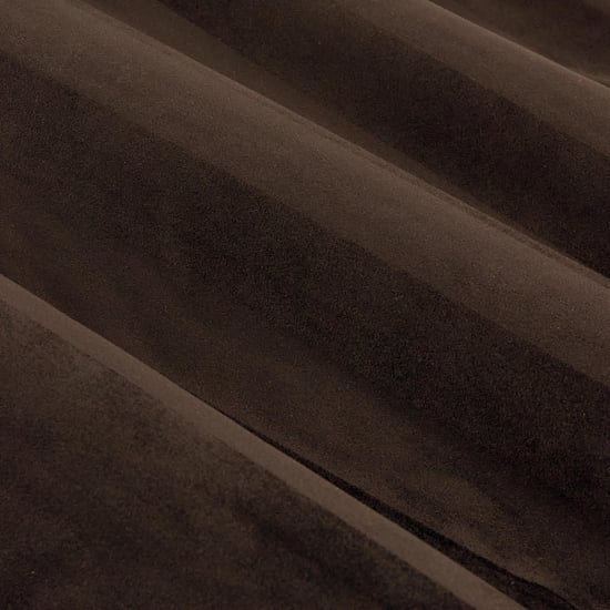 Paoletti Regency Stripe Velvet Fully Lined Eyelet Curtain Pair, Chocolate - Image 5