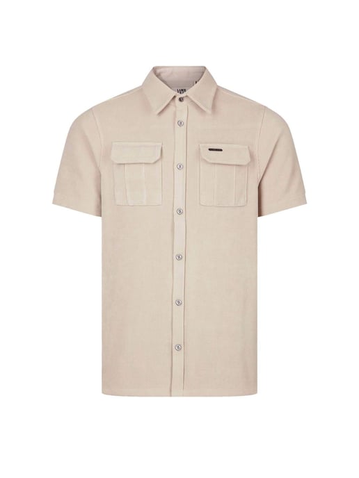 Luke 1977 Men's Lye Cord Shirt in Stone - Image 1