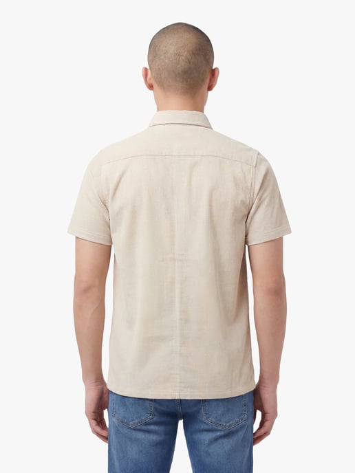 Luke 1977 Men's Lye Cord Shirt in Stone - Image 3