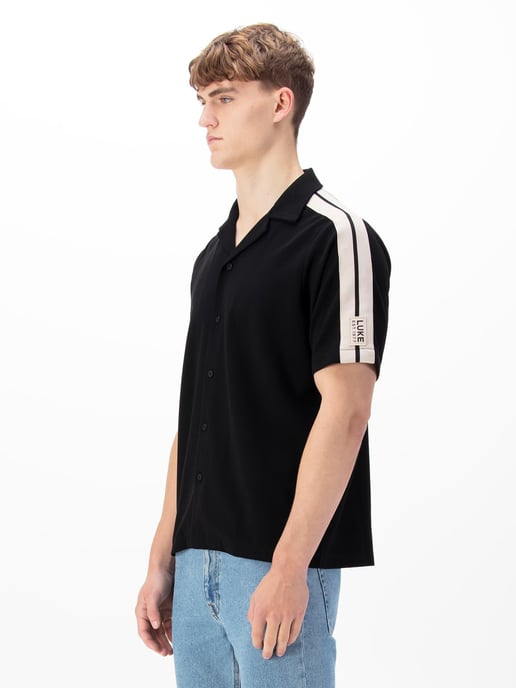 Luke 1977 Men's Peking Shirt in Black - Image 3