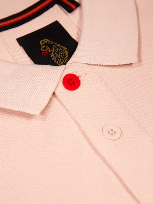 Luke 1977 Men's New Mead 1000 Polo in Washed Pink - Image 6