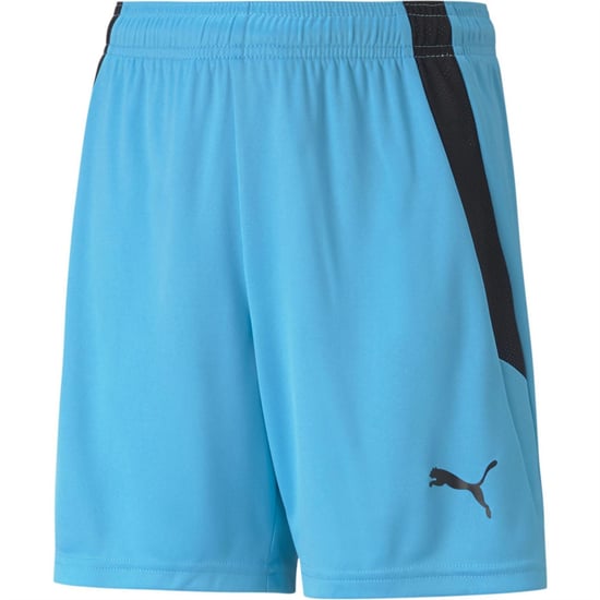 Boys Puma Teamliga Shorts Jr Football Short Unisex Kids in BlueAtoll-Black - Image 1