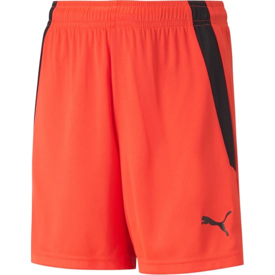 Boys Puma Teamliga Shorts Jr Football Short Unisex Kids in NrgyRed-Black - Image 1