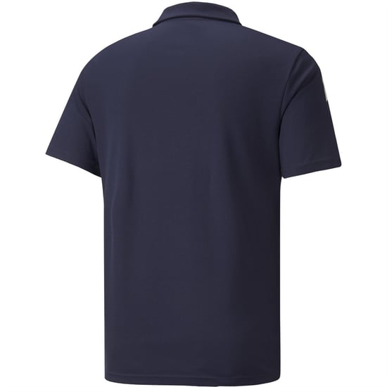 Men's Puma Teamliga Sideline Polo Shirt in Peacoat/White - Image 2