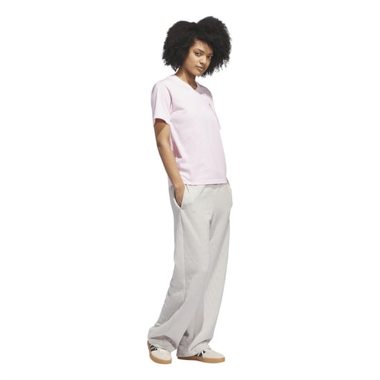 Men's adidas Slide V Neck T-Shirt in Clear Pink - Image 6