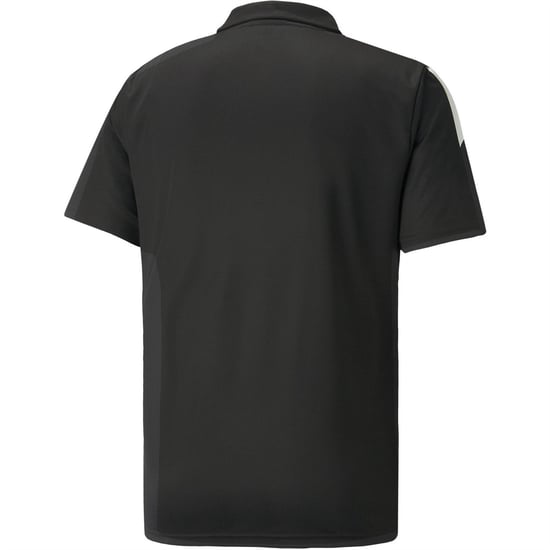 Men's Puma Teamliga Sideline Polo Shirt in Black/White - Image 2