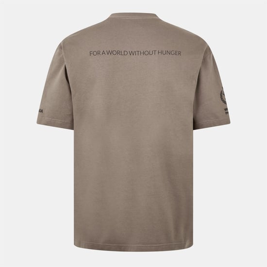 Men's Balenciaga T-Shirt in Taupe/Black - Image 2