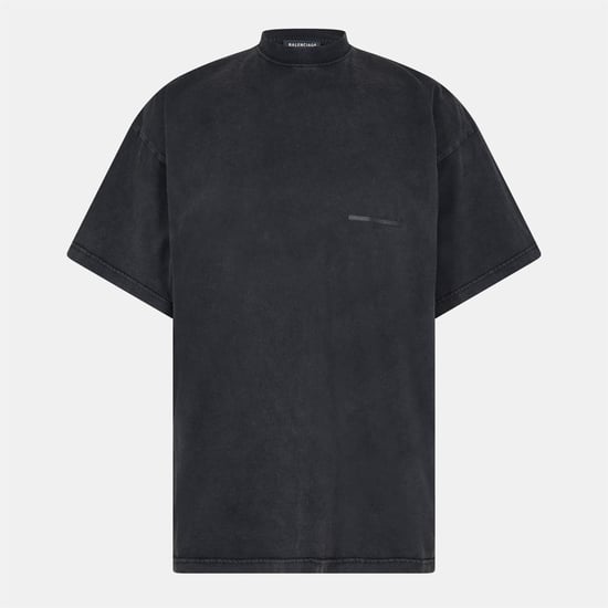 Men's Balenciaga Oversized T-Shirt in Washed Black - Image 1