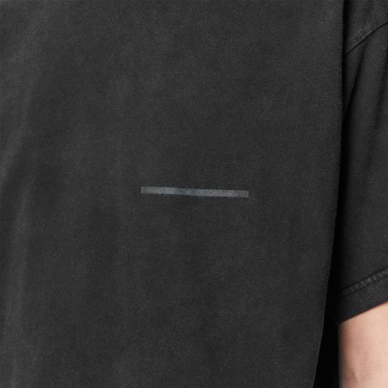 Men's Balenciaga Oversized T-Shirt in Washed Black - Image 3