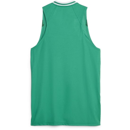 Men's Puma Hoops Team Game Performance Basketball Jersey in Pepper Green - Image 2