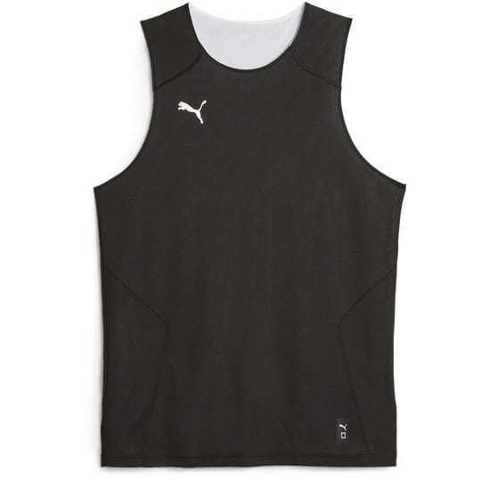 Men's Puma Hoops Team Reverse Practice Performance Basketball Jersey in Black - Image 1