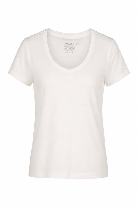 Scoop Neck Cotton Tee - Image 2
