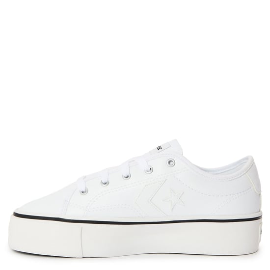 Women's Converse Run Star Hi in 102-White/Bla - Image 2