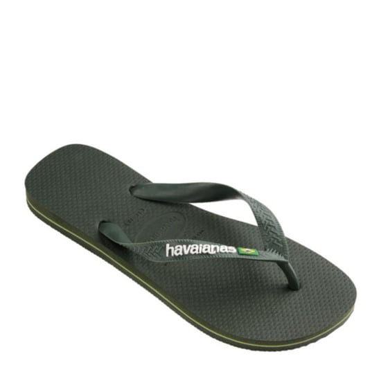 Havaianas brasil logo | green/olive teenslippers unisex - Image 4