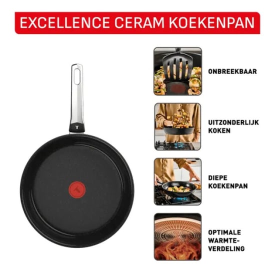 Tefal Excellence keramische koekenpan 28cm - Image 3