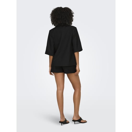 Only Onlbaia linnen blazer met halflange mouwen - Image 2