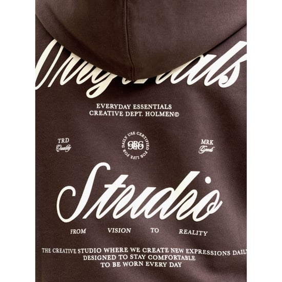 Jack & Jones Jornorrebro typo back sweat hood sn jnr - - Image 2