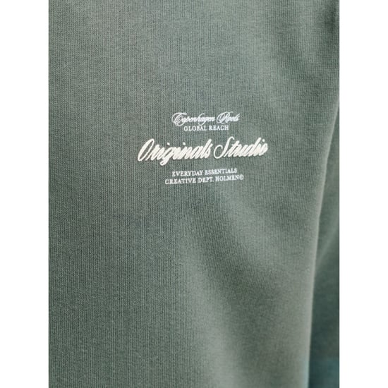 Jack & Jones Jornorrebro typo back sweat hood sn jnr olijf - Image 4