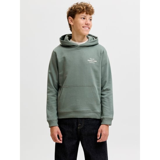 Jack & Jones Jornorrebro typo back sweat hood sn jnr olijf - Image 5
