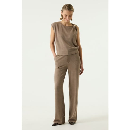 Garcia Jeans Lange taupe kleur broek taupe - Image 5