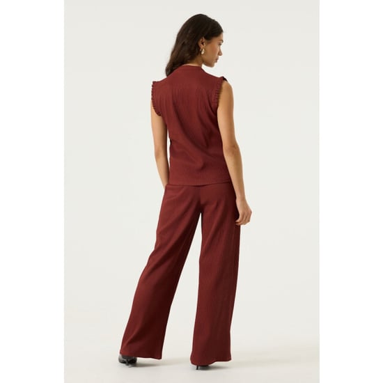 Garcia Jeans Top zonder mouwen met een streepstructuur brique - Image 3