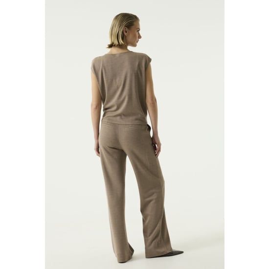 Garcia Jeans Taupe kleur top met korte mouwen taupe - Image 5