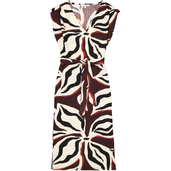Garcia Jeans Midi lange jurk met alloverprint ecru dessin - Image 1