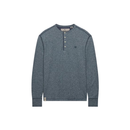 Superdry Mini slub waffle long sleeve grandad top melee - Image 2