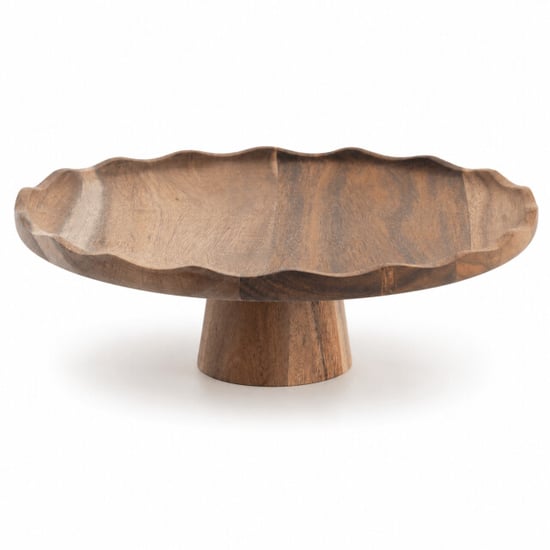 Casa di Elturo Taart plateau nora – acaciahout – Ø30 x h9 cm – serveerplateau – taartstandaard - Image 1