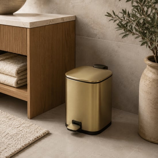 Casa di Elturo Pedaalemmer glam – 3 liter – mat goud – softclose – h24 cm – badkamer prullenbak - Image 4