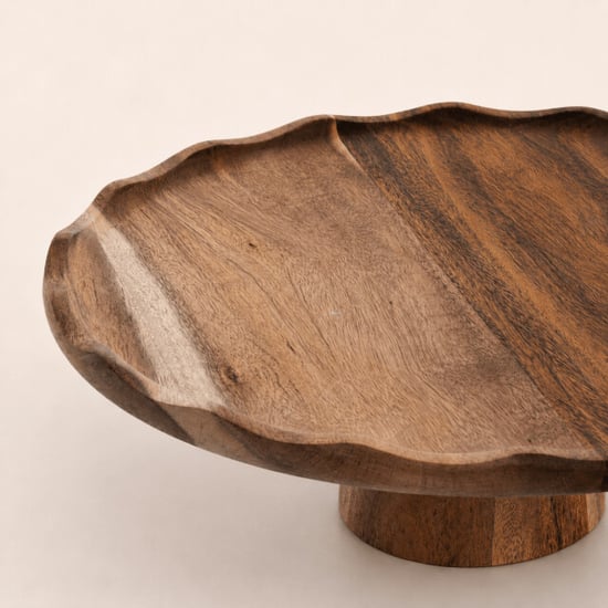 Casa di Elturo Taart plateau nora – acaciahout – Ø30 x h9 cm – serveerplateau – taartstandaard - Image 5