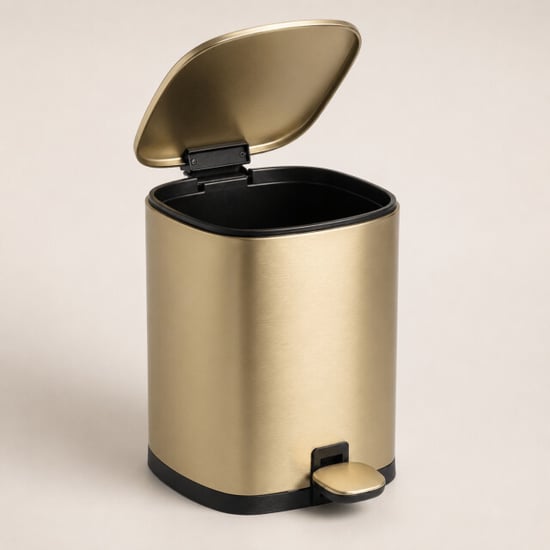 Casa di Elturo Pedaalemmer glam – 3 liter – mat goud – softclose – h24 cm – badkamer prullenbak - Image 6