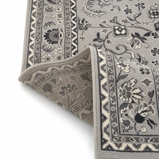 Muratap Nain klassiek vintage oosters vloerkleed zilver- 160x230 cm - Image 4