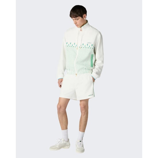 Casablanca Heren printed windbreaker jacket sporty floral stripe - Image 3