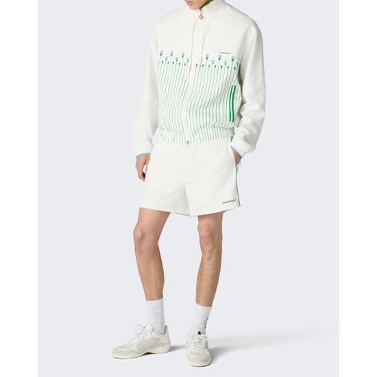 Casablanca Heren printed windbreaker jacket sporty floral stripe - Image 5