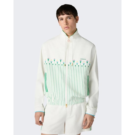 Casablanca Heren printed windbreaker jacket sporty floral stripe - Image 6
